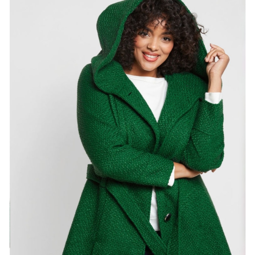 Once Upon a Thyme Hooded Coat in MUSTARD